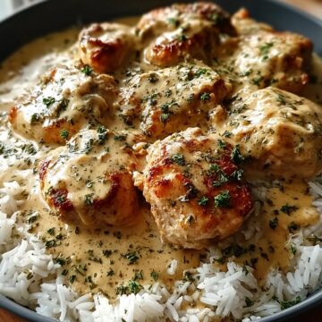 Creamy Smothered Chicken And Rice