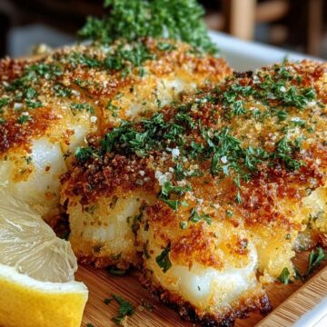 Crispy Air Fryer Parmesan Crusted Cod
