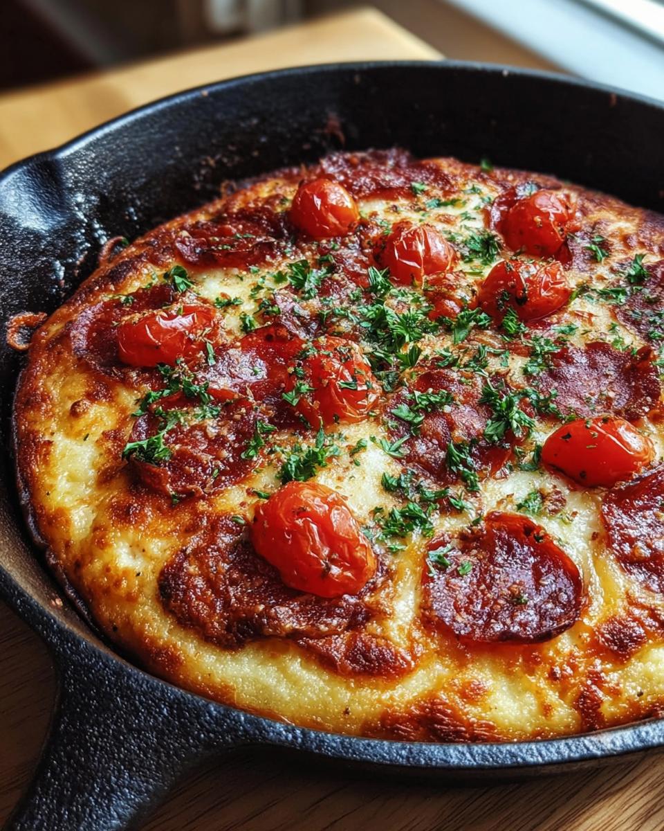 Crispy Cast Iron Skillet Pizza - Detail 1