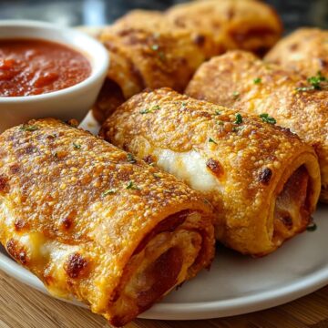 Crispy Pepperoni Pizza Rolls