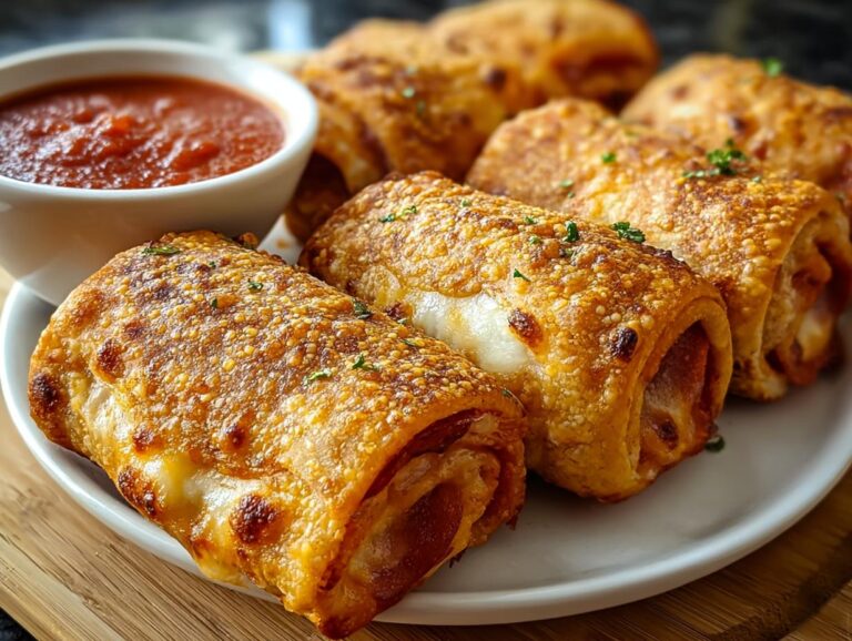 Crispy Pepperoni Pizza Rolls