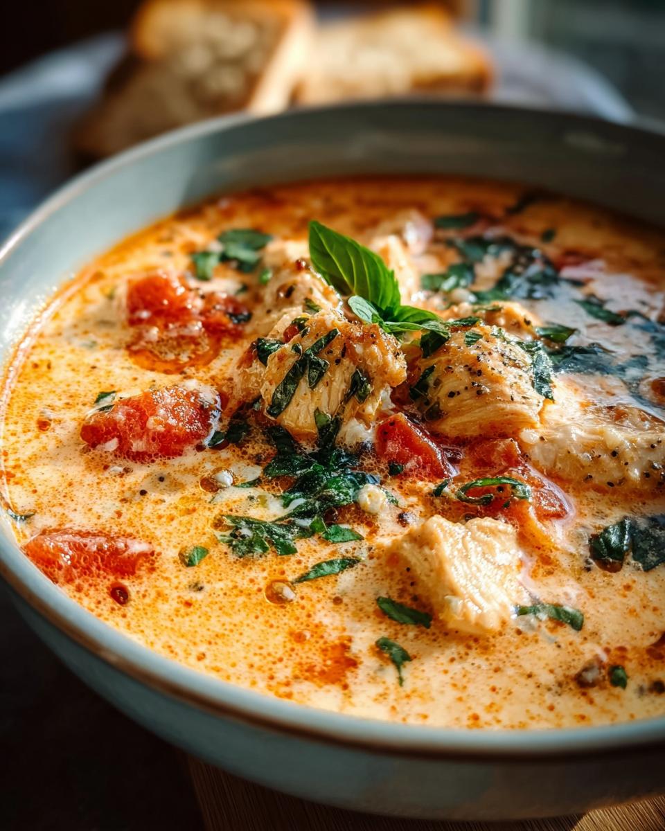 Crock Pot Creamy Chicken Parmesan Soup - Detail 1