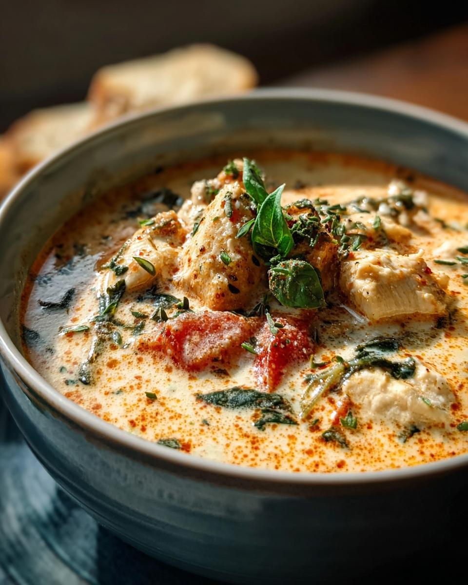 Crock Pot Creamy Chicken Parmesan Soup - Detail 2