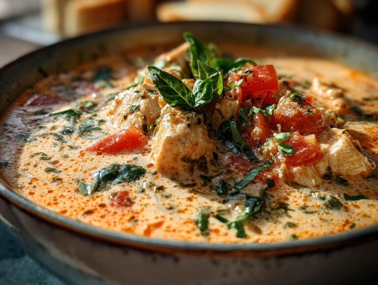 Crock Pot Creamy Chicken Parmesan Soup