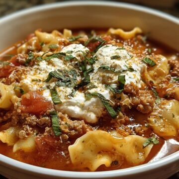 Crock Pot Lasagna Soup
