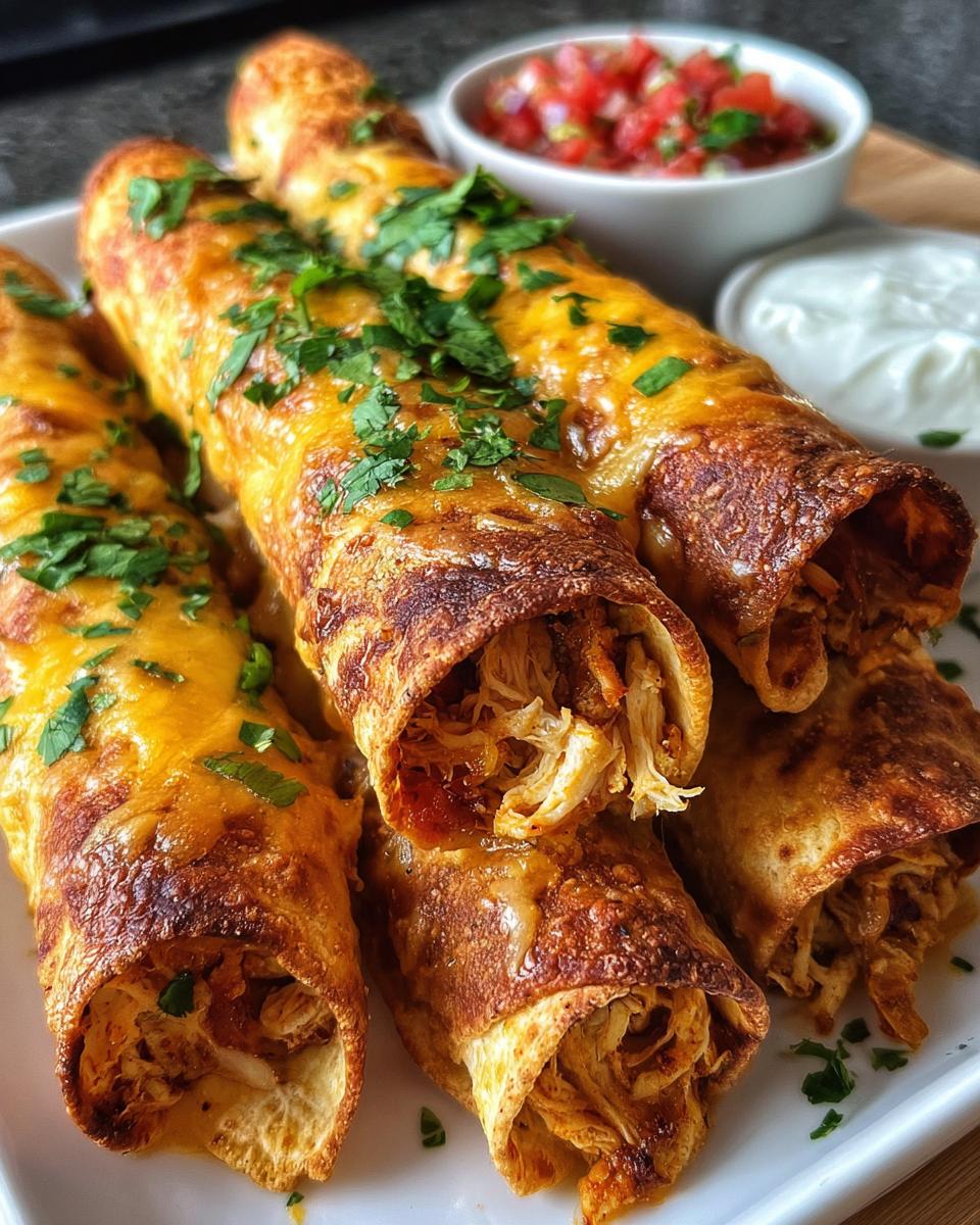 Crunchy Oven-Baked Chicken Taquitos - Detail 1