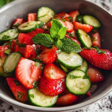 Cucumber Strawberry Salad