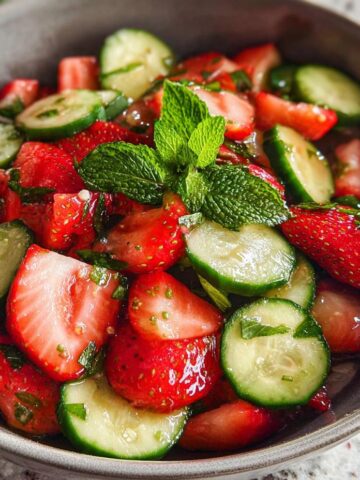 Cucumber Strawberry Salad
