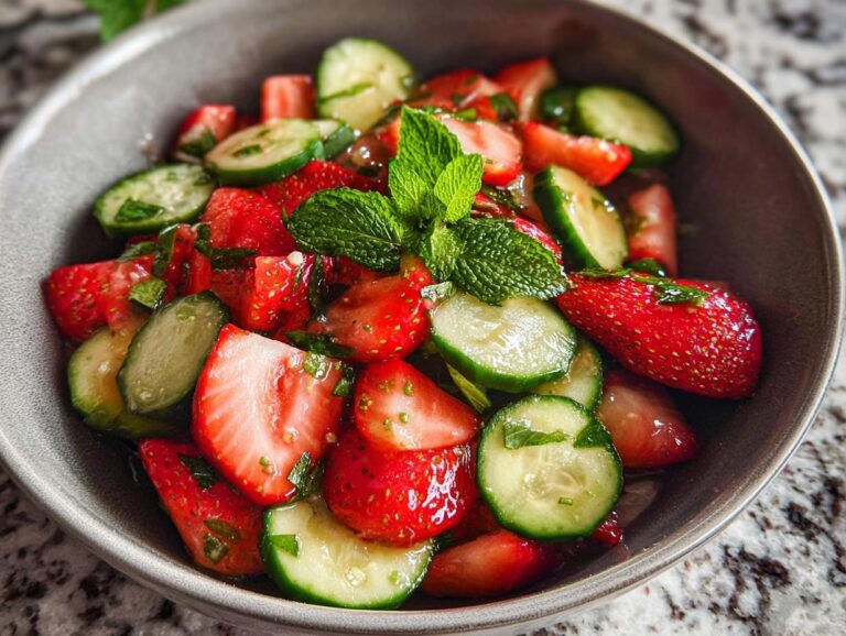 Cucumber Strawberry Salad