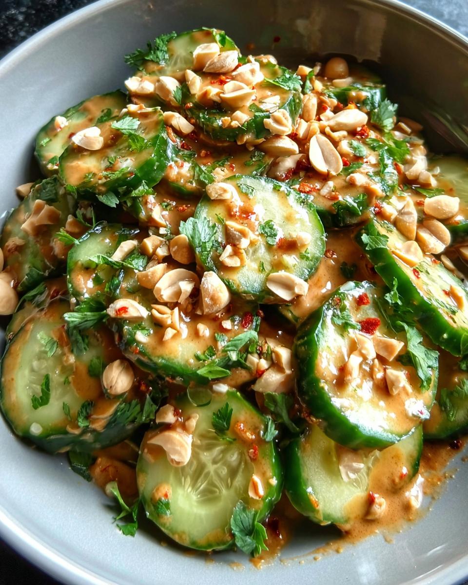 Cucumbers In Spicy Peanut Sauce - Detail 2
