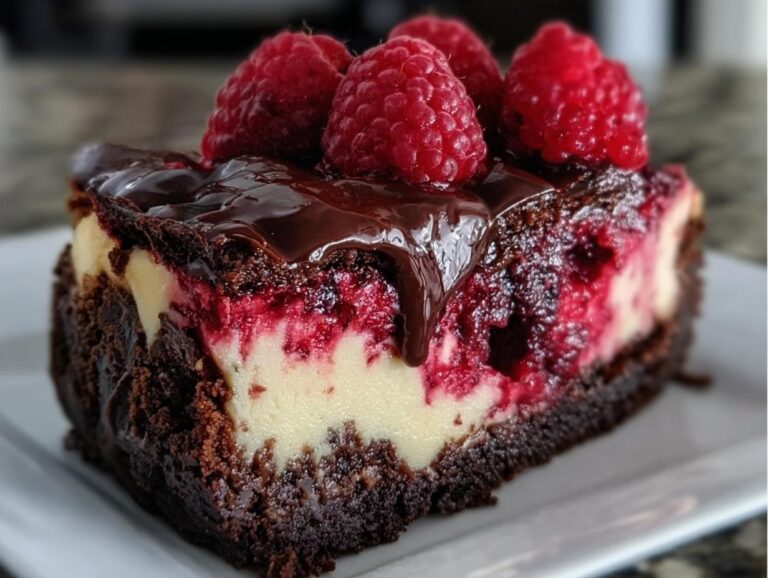 Dark Chocolate Raspberry Cheesecake