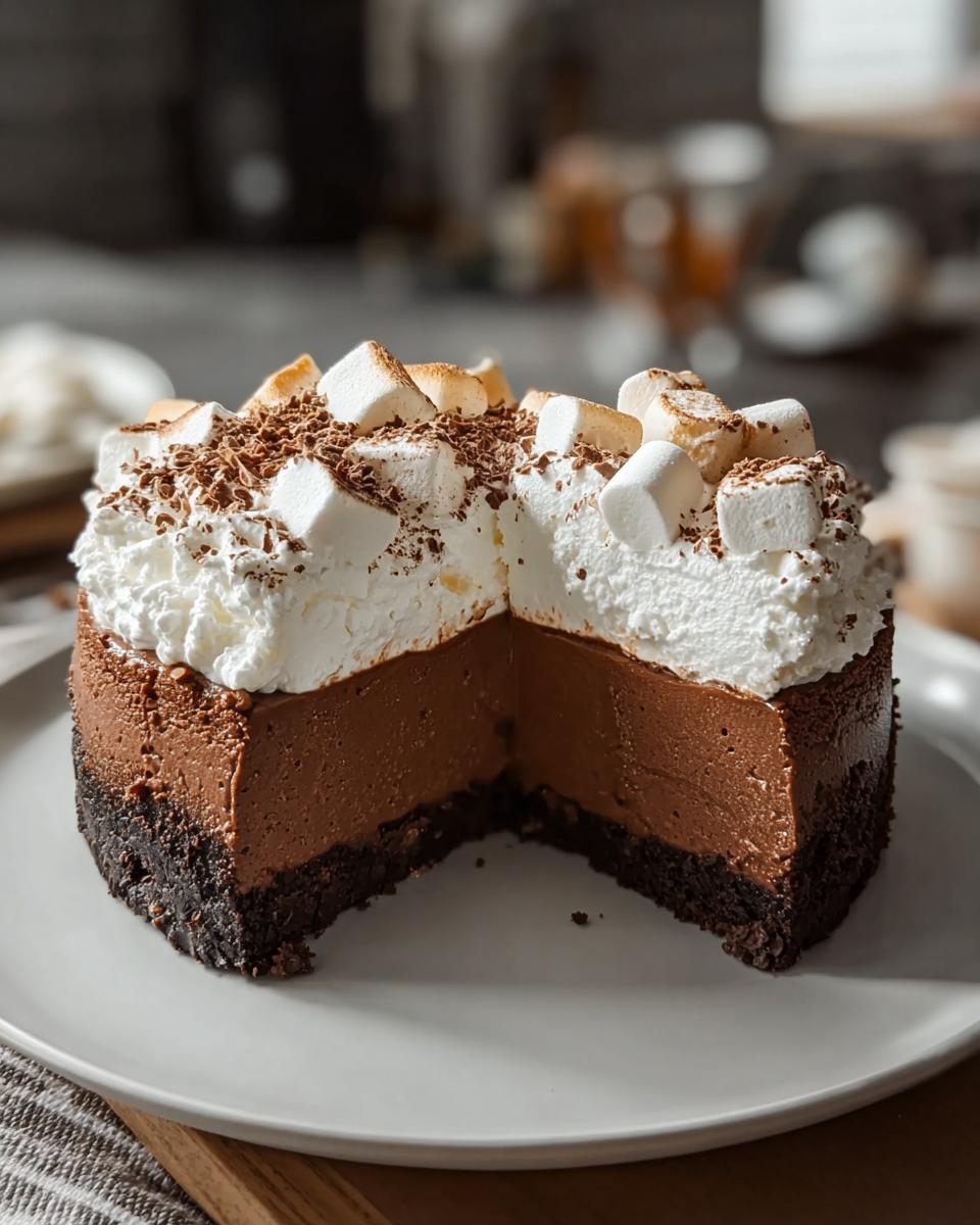 Decadent Hot Cocoa Cheesecake - Detail 1