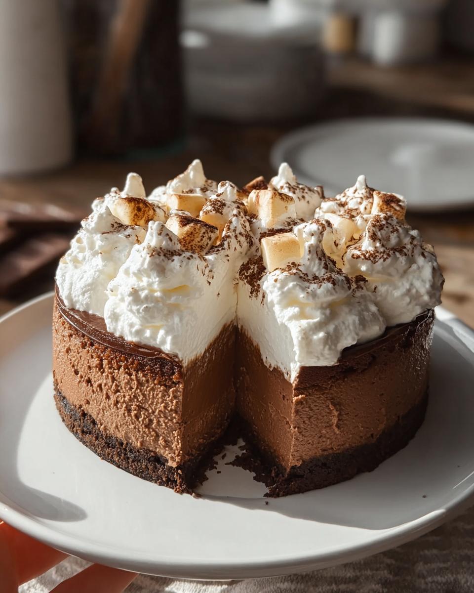 Decadent Hot Cocoa Cheesecake - Detail 2