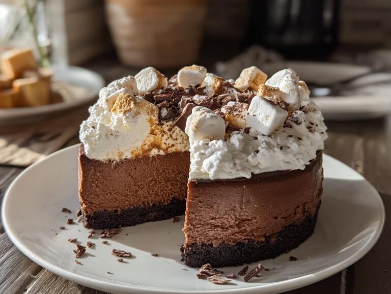 Decadent Hot Cocoa Cheesecake