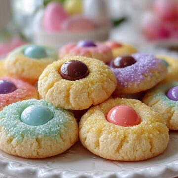 Easter Bunny Button Cookies