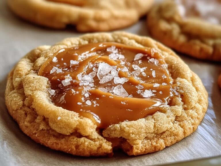 Easy Salted Caramel Cookies