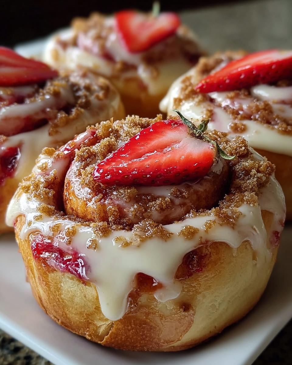 Easy Strawberry Cheesecake Cinnabon Rolls - Detail 1