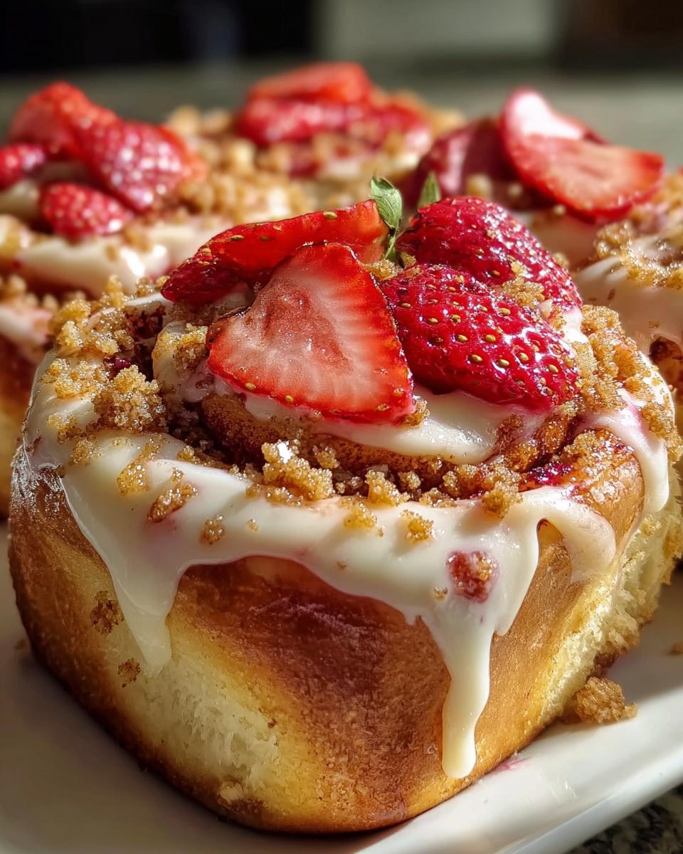 Easy Strawberry Cheesecake Cinnabon Rolls - Detail 2