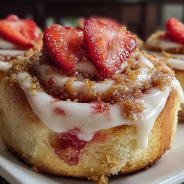 Easy Strawberry Cheesecake Cinnabon Rolls