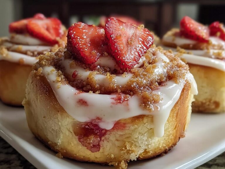 Easy Strawberry Cheesecake Cinnabon Rolls