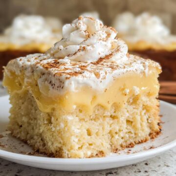 Eggnog Poke Cake