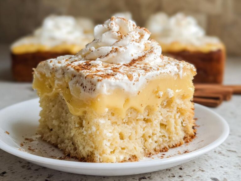 Eggnog Poke Cake