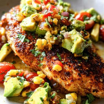 Fiesta Lime Chicken With Avocado Salsa
