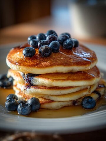 Fluffy Blueberry Pancakes
