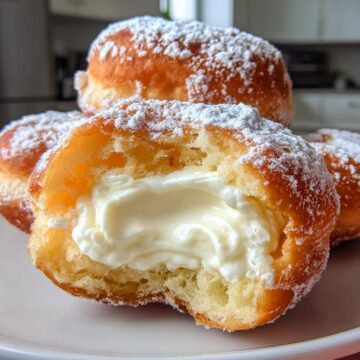 Fluffy Korean Milk Cream Donuts