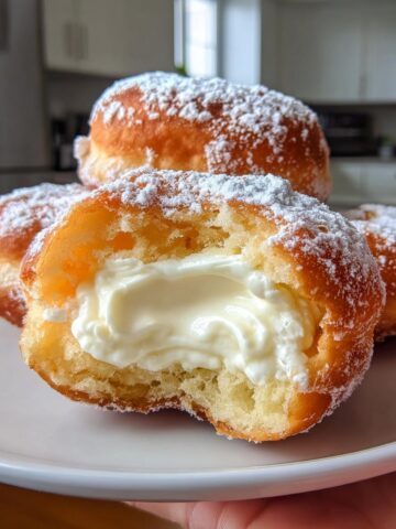 Fluffy Korean Milk Cream Donuts