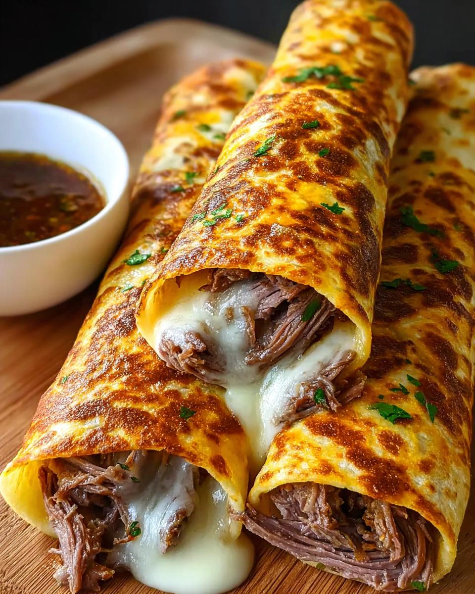 French Dip Tortilla Roll Ups - Detail 2