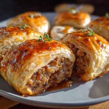 French Onion Sausage Rolls