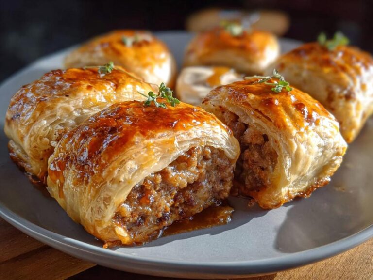 French Onion Sausage Rolls