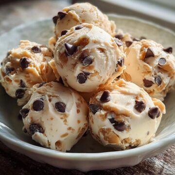Frozen Greek Yogurt Peanut Butter Bites With Chocolate Chips