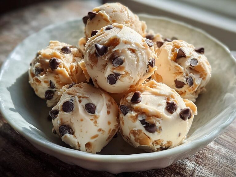 Frozen Greek Yogurt Peanut Butter Bites With Chocolate Chips
