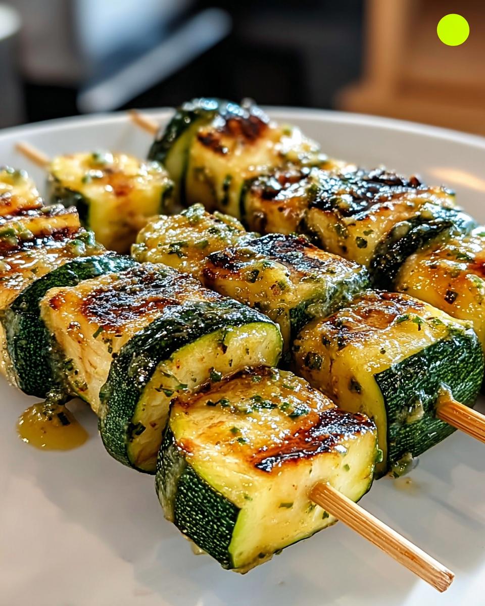 Garlic Butter Zucchini Skewers - Detail 1