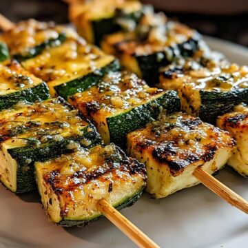 Garlic Butter Zucchini Skewers