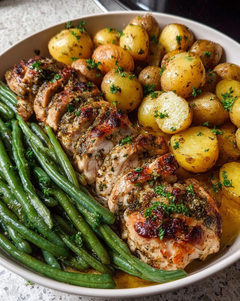 Garlic Herb Chicken With Roasted Potatoes & Green Beans - Detail 1