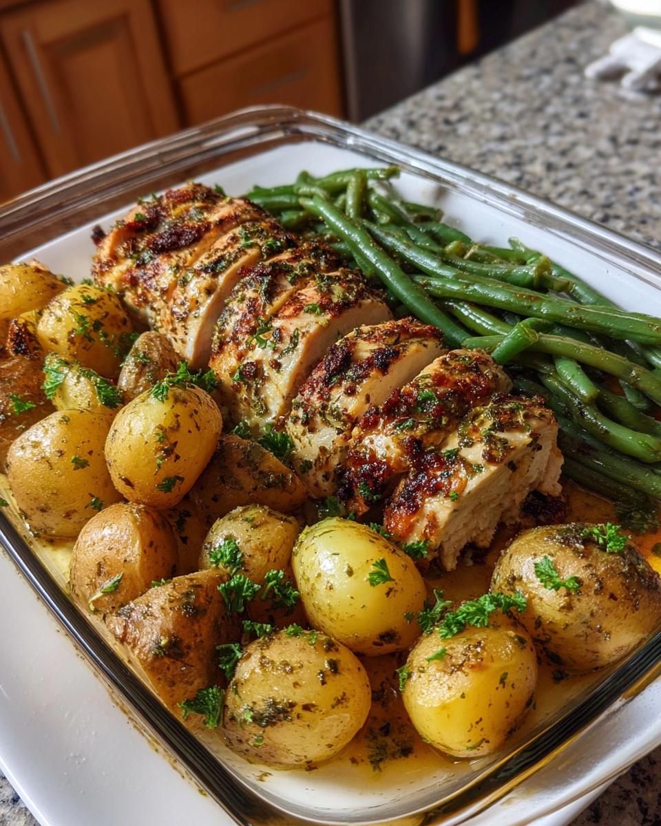 Garlic Herb Chicken With Roasted Potatoes & Green Beans - Detail 2