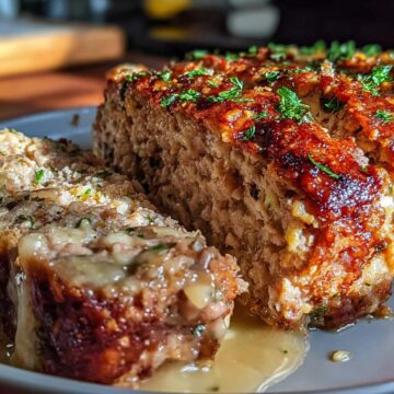 Garlic Parmesan Chicken Meatloaf