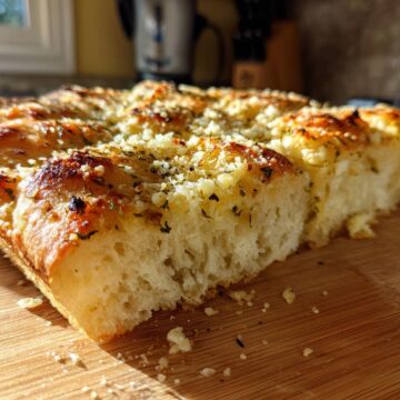 Garlic Parmesan Focaccia Bread