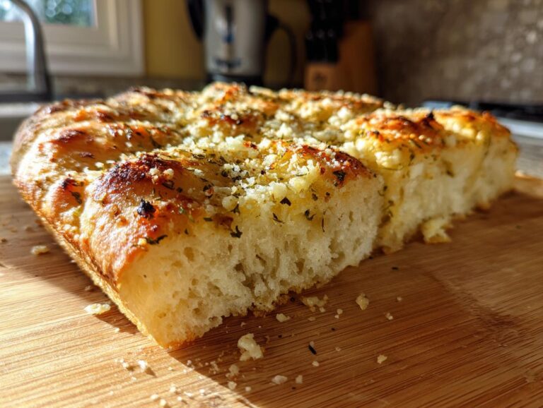 Garlic Parmesan Focaccia Bread