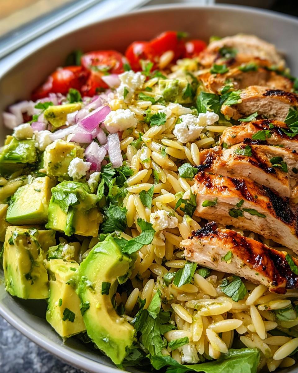 Grilled Chicken Orzo Salad - Detail 1