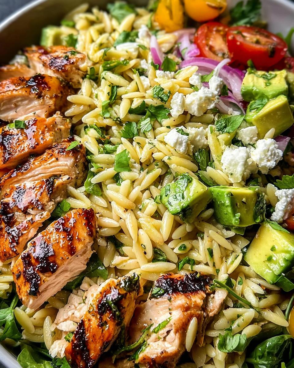 Grilled Chicken Orzo Salad - Detail 2