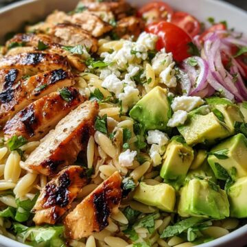 Grilled Chicken Orzo Salad