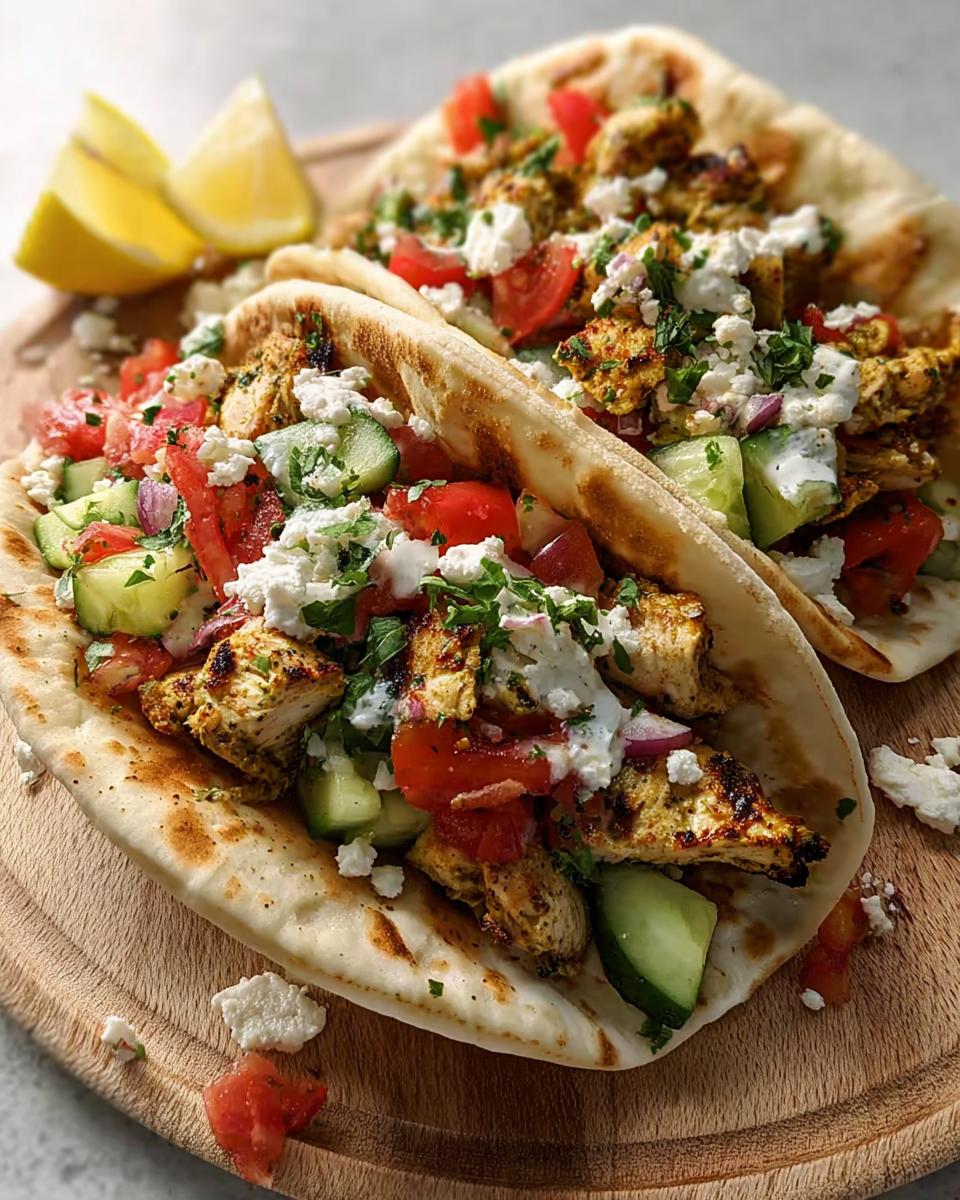 Grilled Mediterranean Chicken Tacos - Detail 1