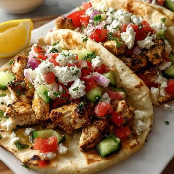 Grilled Mediterranean Chicken Tacos