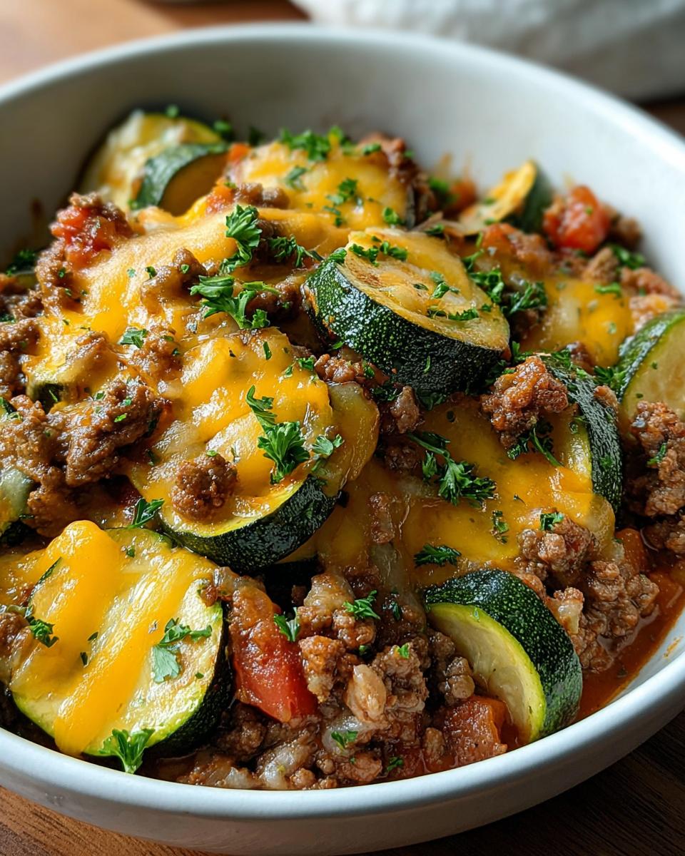 Ground Beef And Zucchini Skillet Casserole - Detail 1