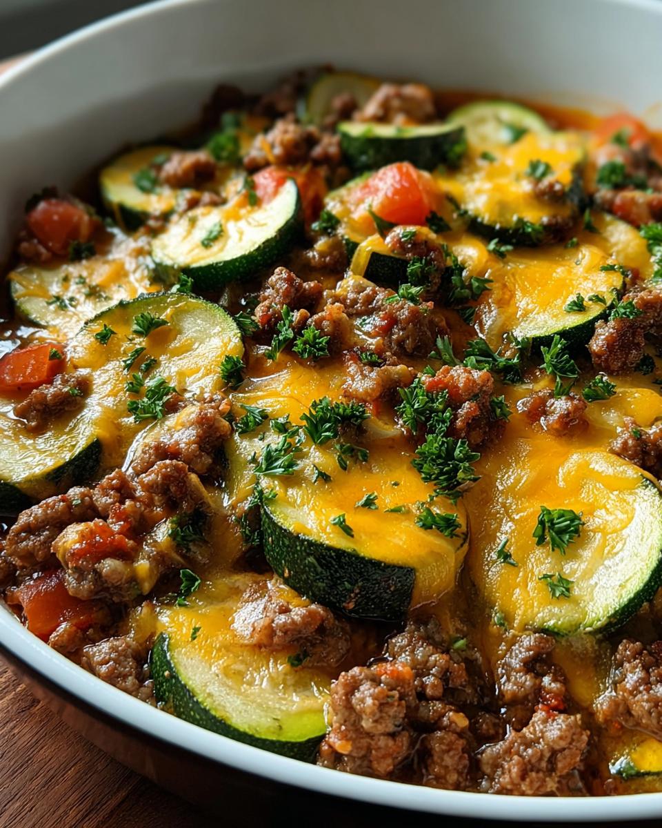 Ground Beef And Zucchini Skillet Casserole - Detail 2