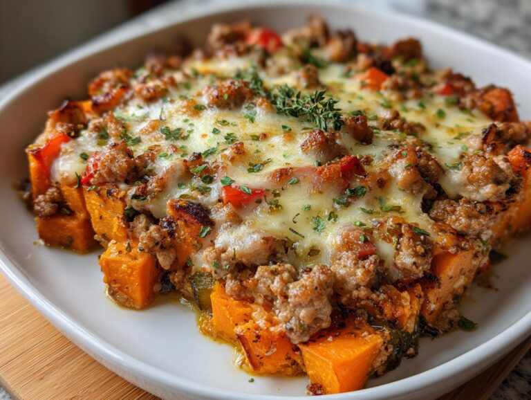 Ground Turkey Sweet Potato Bake